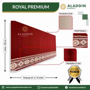 Karpet masjid tipe royal premium